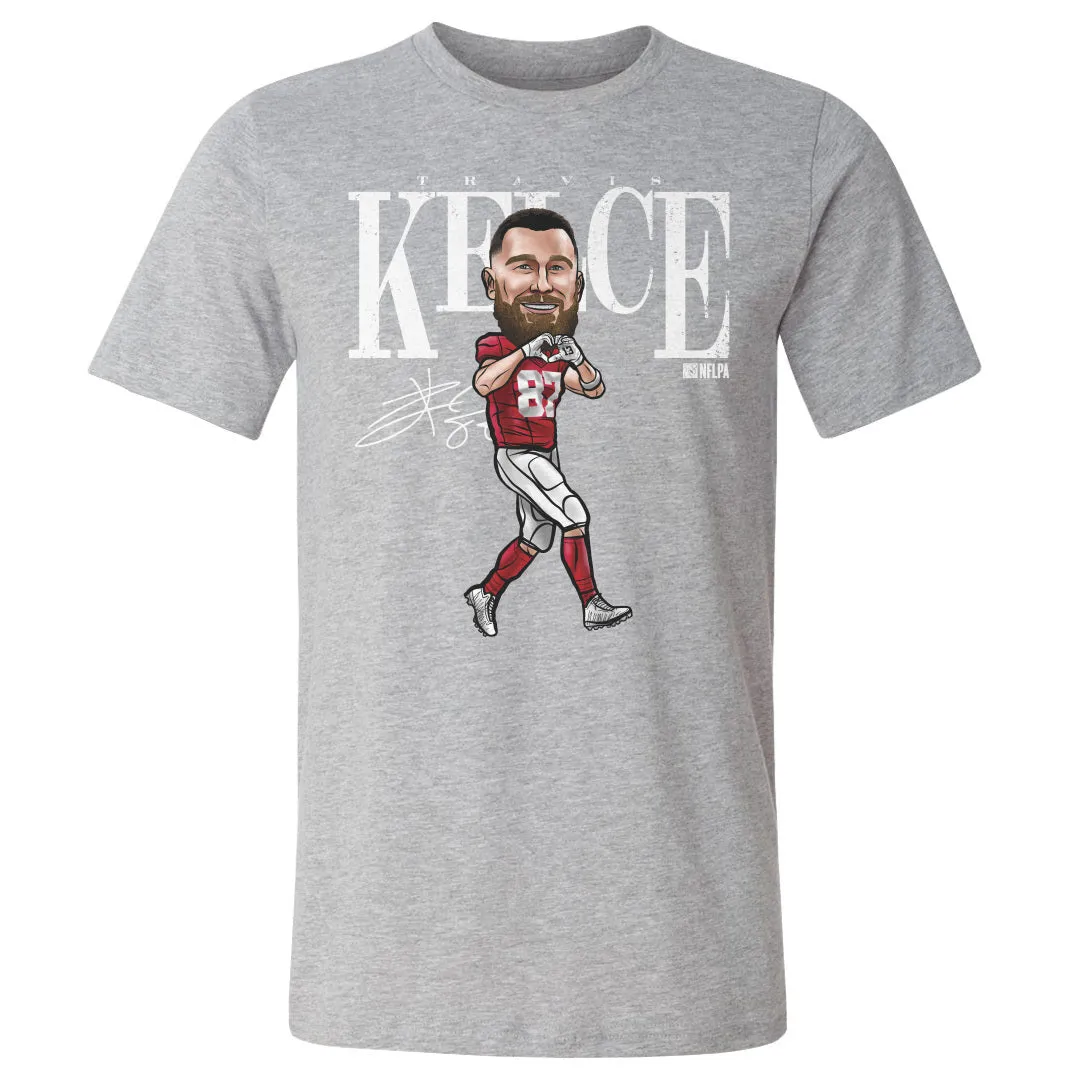 Travis Kelce Kansas City Heart Cartoon WHT sold by 500 Level product image thumbnail 2