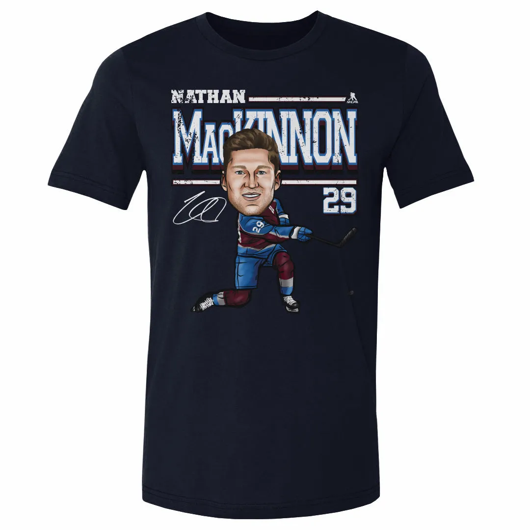 Nathan MacKinnon Colorado Cartoon WHT sold by 500 Level