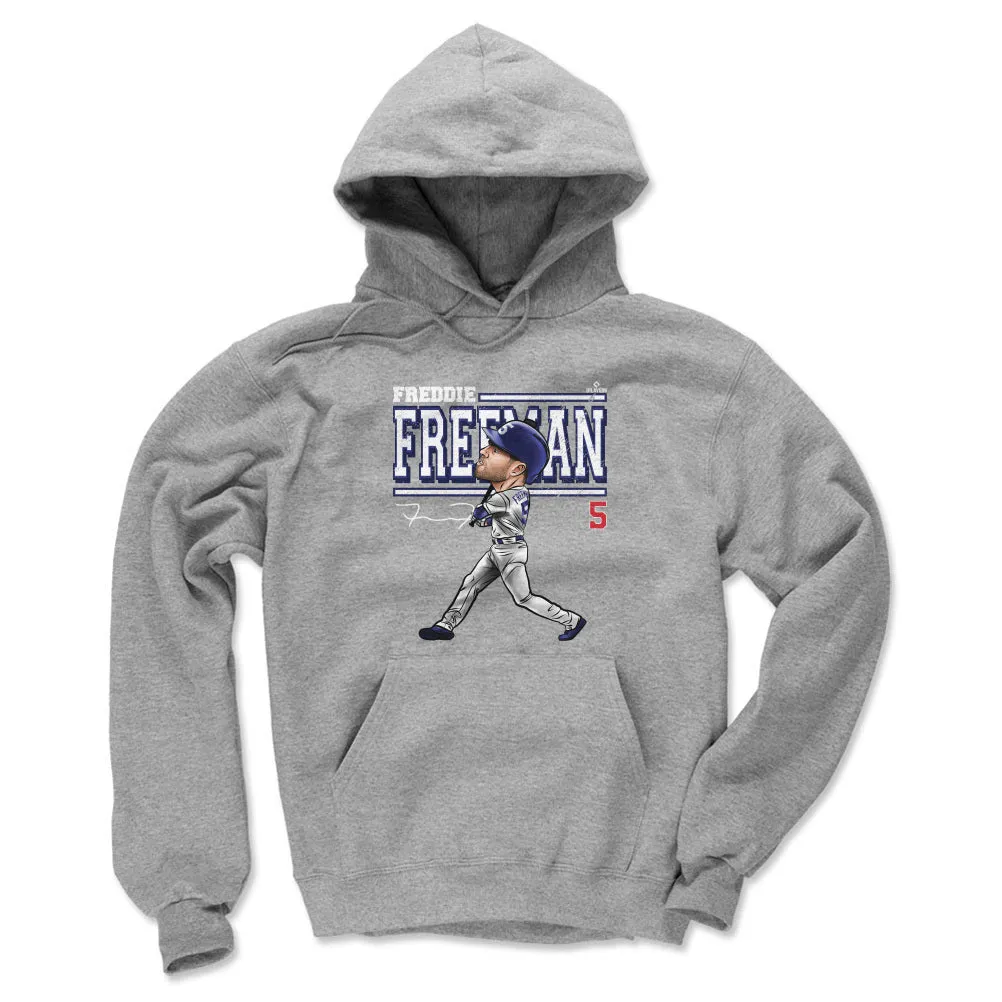 Freddie Freeman Los Angeles D Cartoon WHT sold by 500 Level