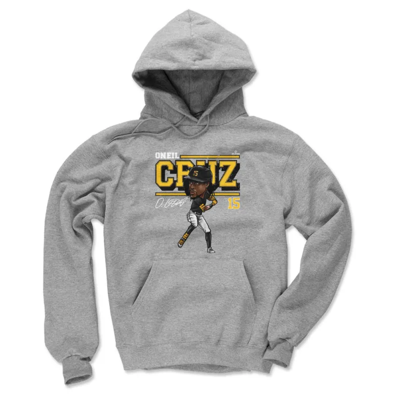 Oneil Cruz Pittsburgh Cartoon WHT sold by 500 Level