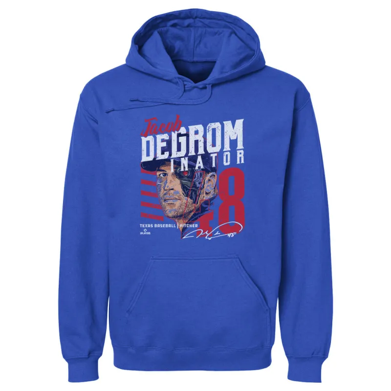 Jacob deGrom Texas deGrominator Machine WHT sold by 500 Level
