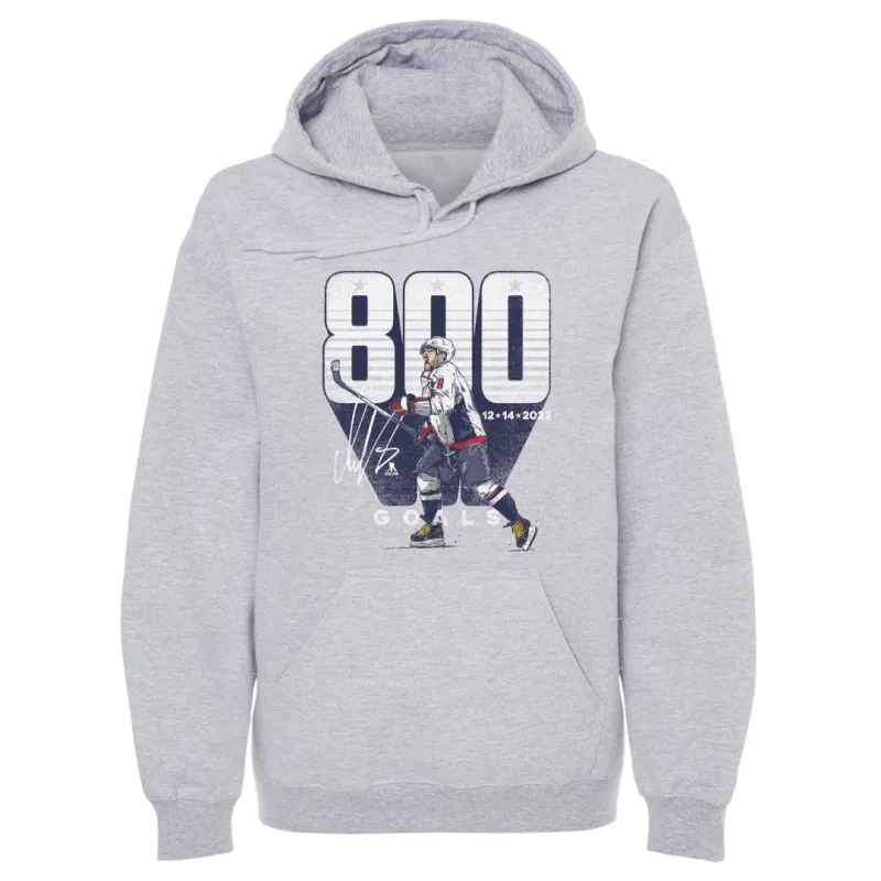 Alex Ovechkin Washington 800 Goals Bold WHT sold by 500 Level