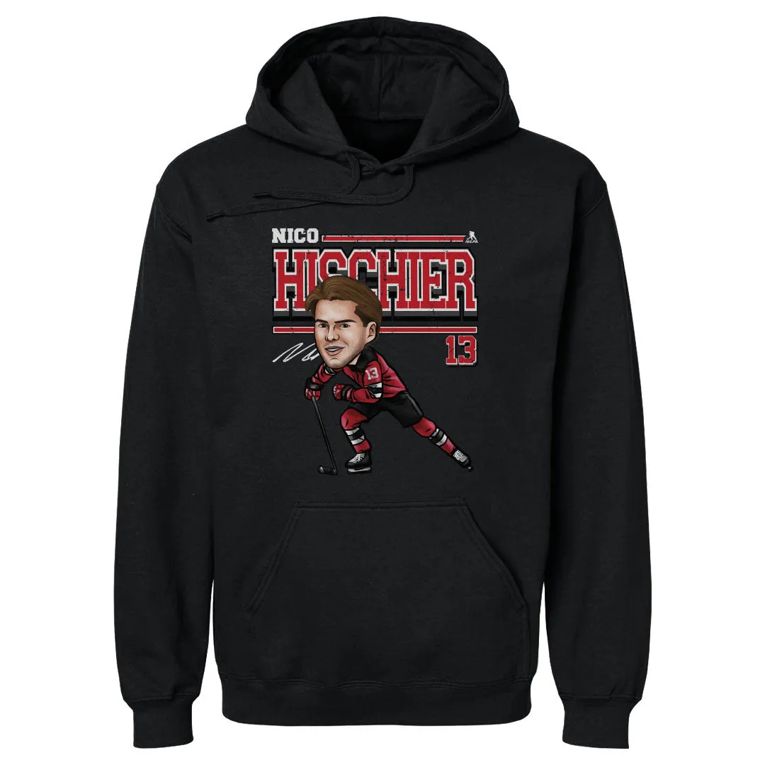 Nico Hischier New Jersey Cartoon WHT sold by 500 Level product image thumbnail 2