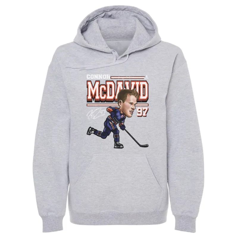 Connor McDavid Edmonton Cartoon WHT sold by 500 Level