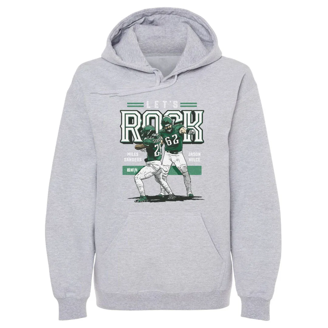 Miles Sanders & Jason Kelce Philadelphia Lets Rock WHT sold by 500 Level