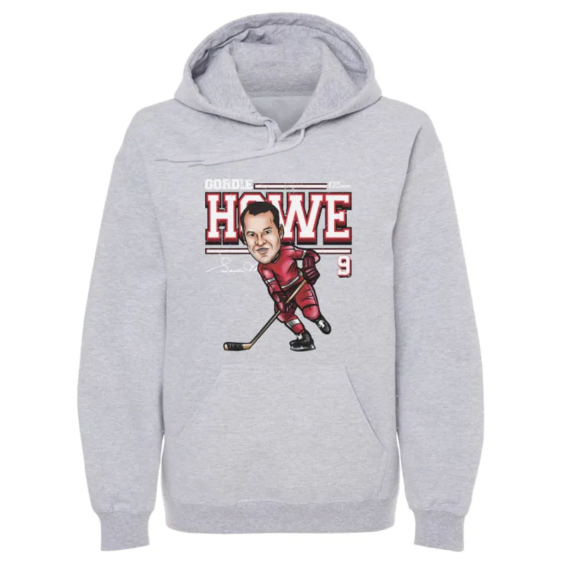 Gordie Howe Detroit Cartoon WHT sold by 500 Level