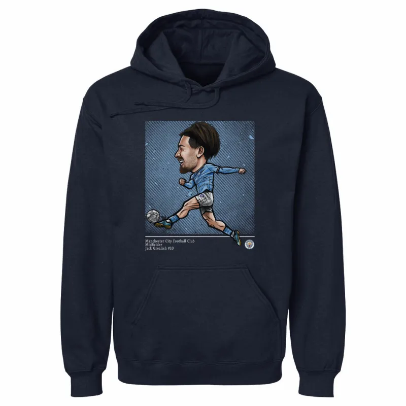 Jack Grealish Manchester City Cartoon WHT sold by 500 Level