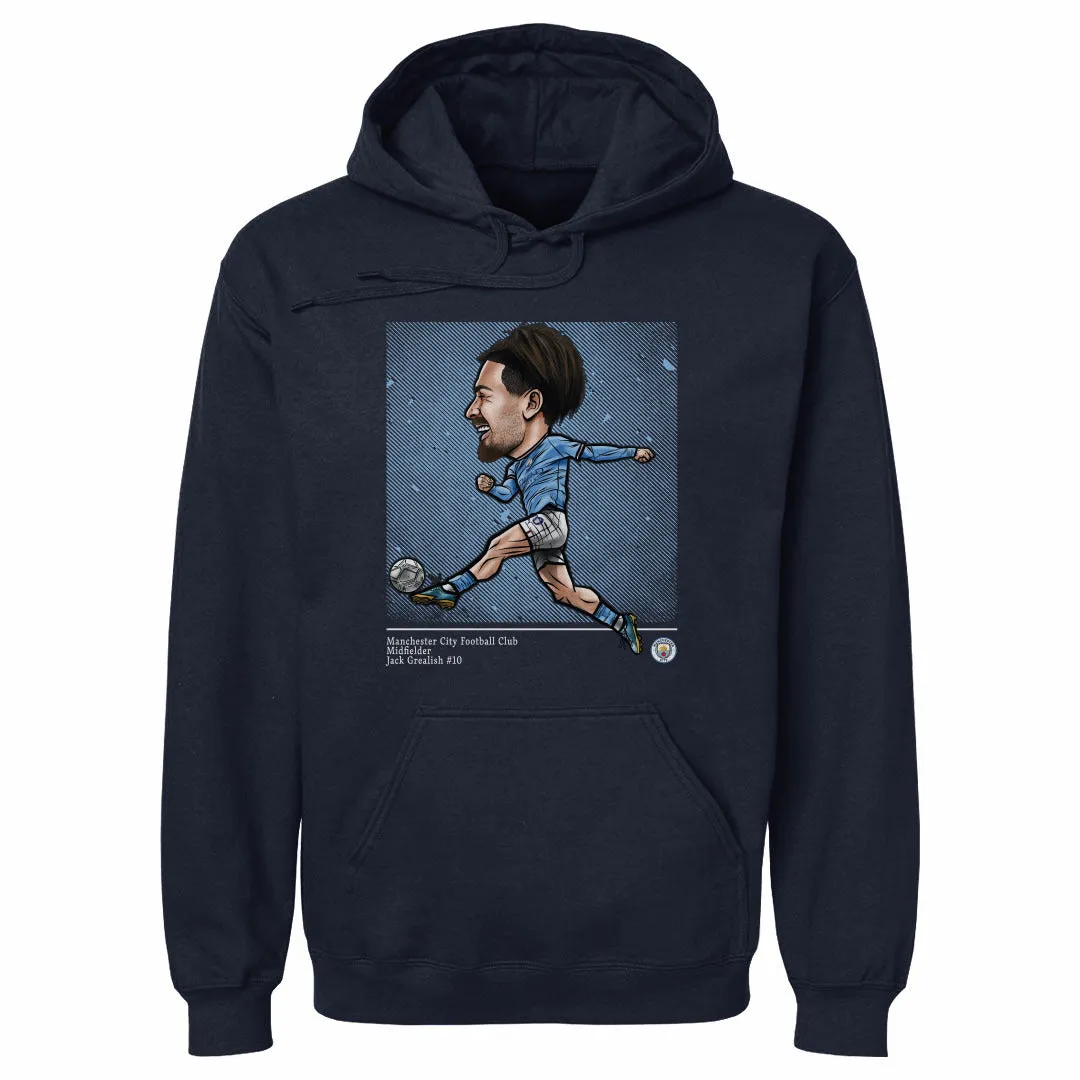 Jack Grealish Manchester City Cartoon WHT sold by 500 Level