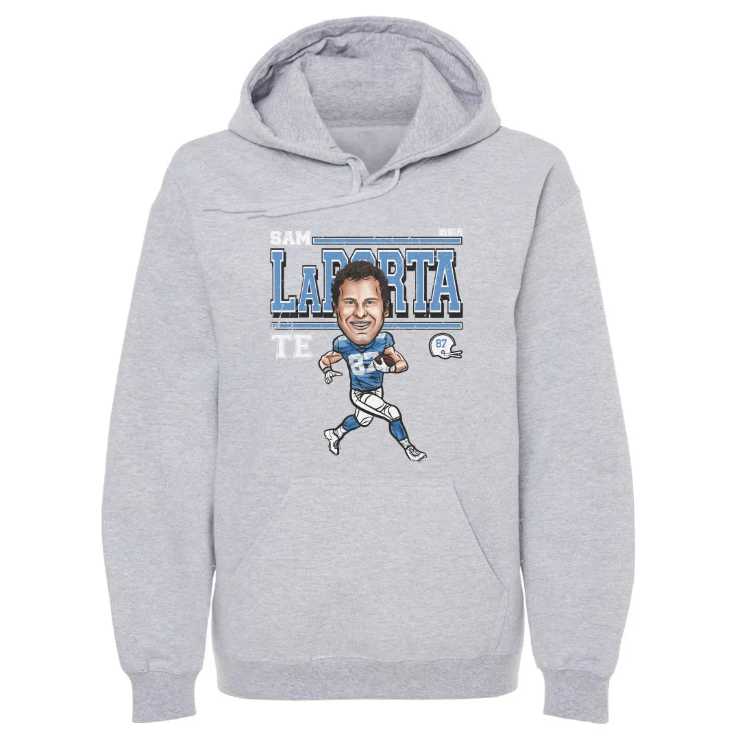 Sam LaPorta Detroit Cartoon WHT sold by 500 Level