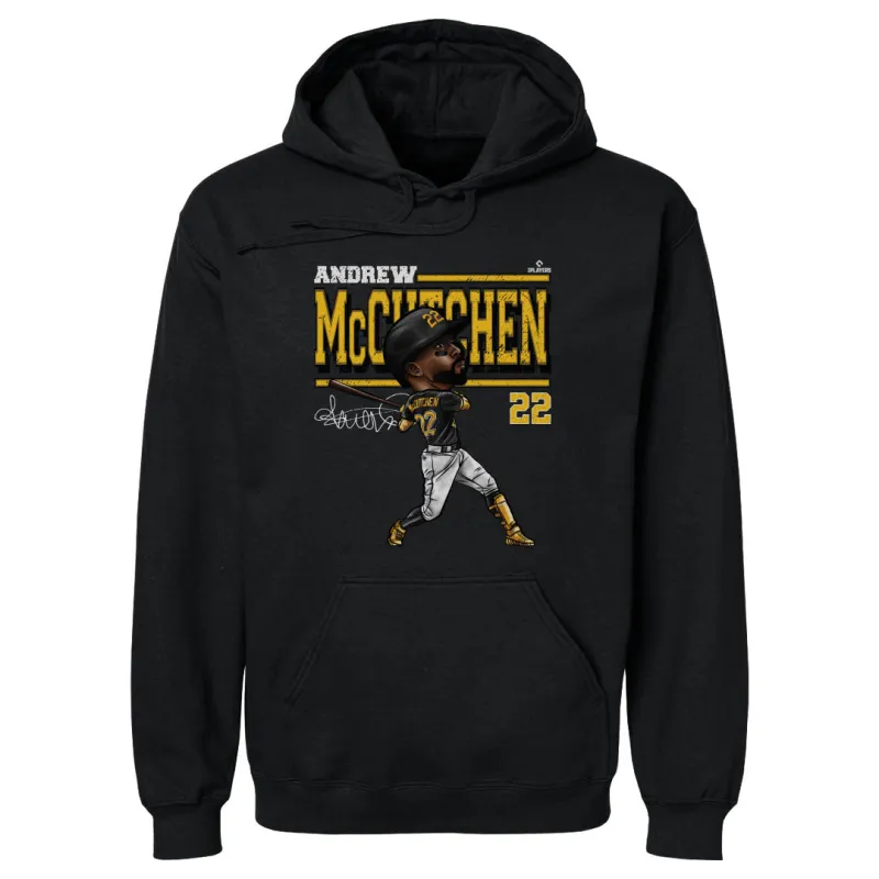 Andrew McCutchen Pittsburgh Cartoon WHT made by 500 Level