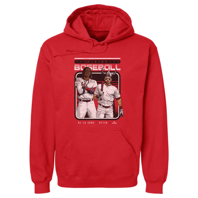 Spencer Steer & Elly De La Cruz Cincinnati Viking WHT sold by 500 Level