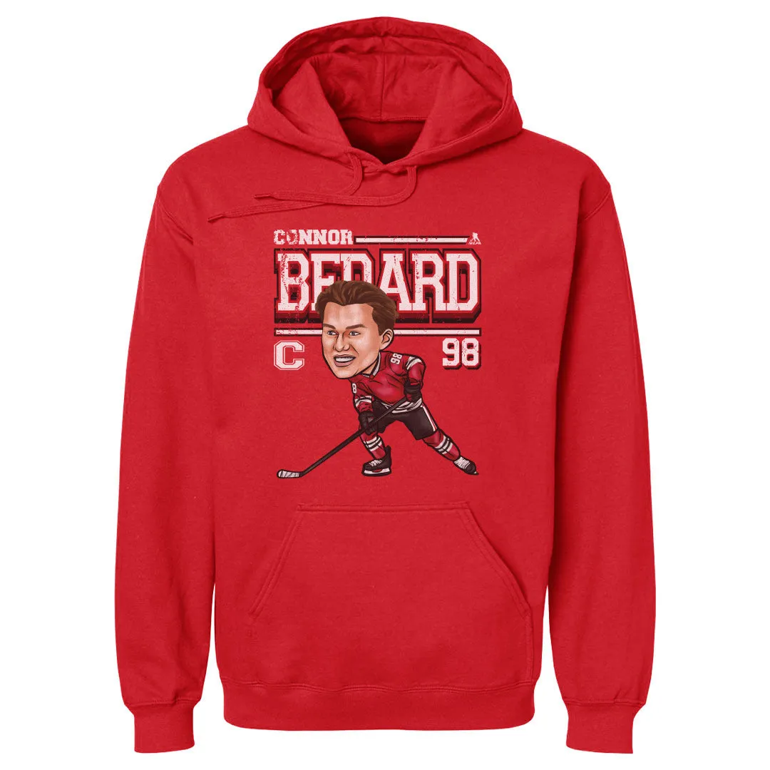 Connor Bedard Chicago Cartoon WHT sold by 500 Level