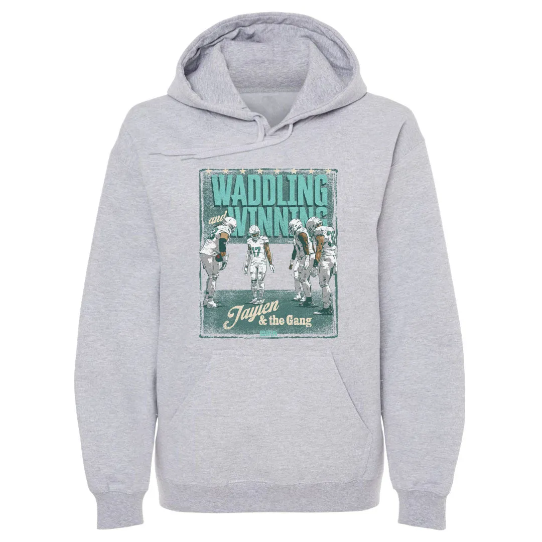 Jaylen Waddle Miami Waddling Winning WHT sold by 500 Level