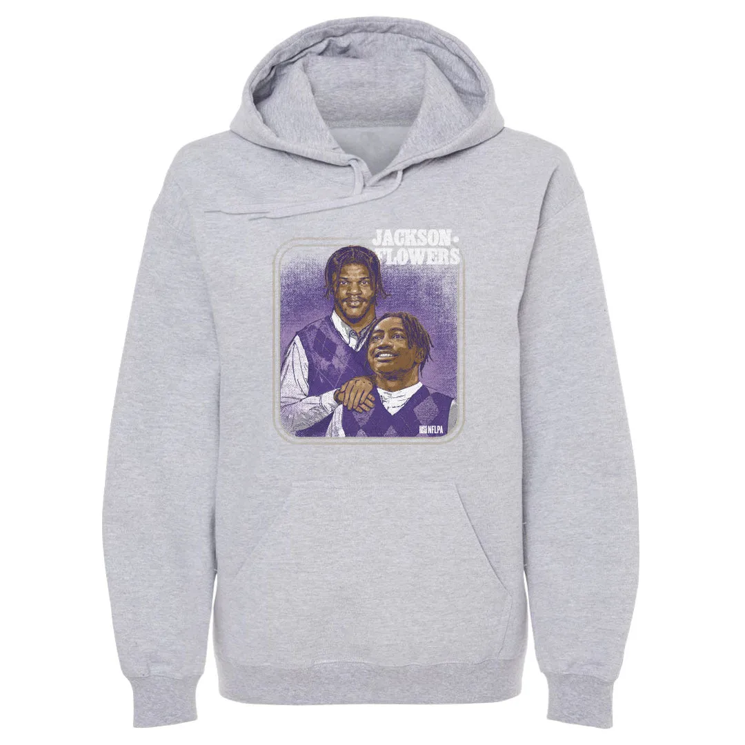 Lamar Jackson Jr. & Zay Flowers Baltimore Step Brothers WHT sold by 500 Level