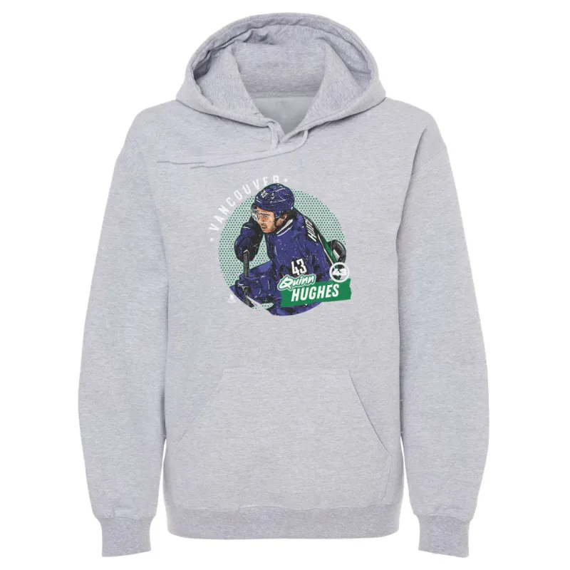 Quinn Hughes Vancouver Dots WHT sold by 500 Level