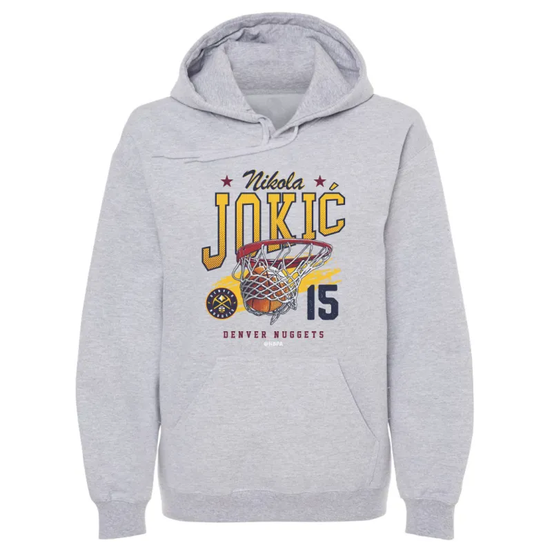 Nikola Jokic Denver Nuggets Grunge WHT sold by 500 Level