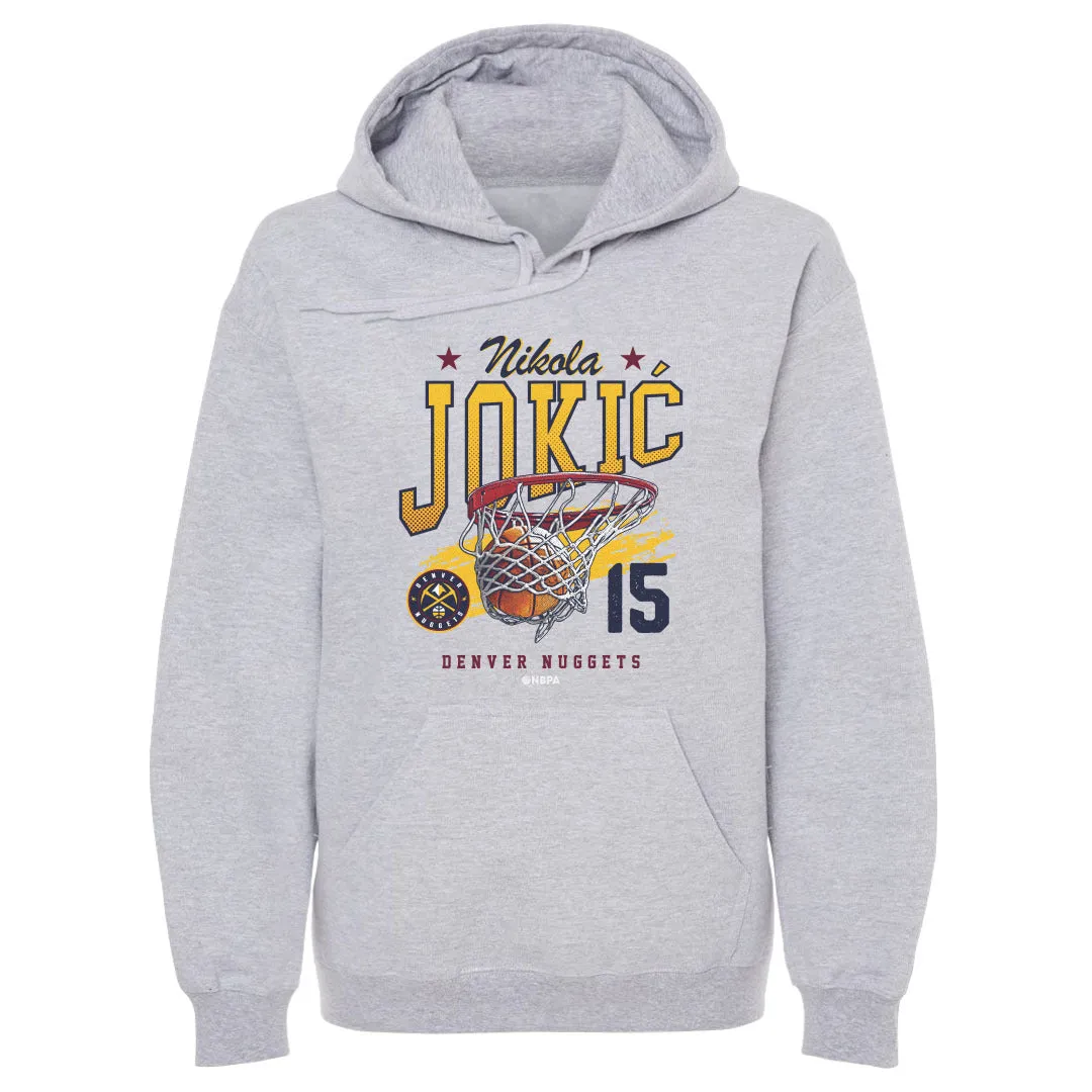 Nikola Jokic Denver Nuggets Grunge WHT sold by 500 Level