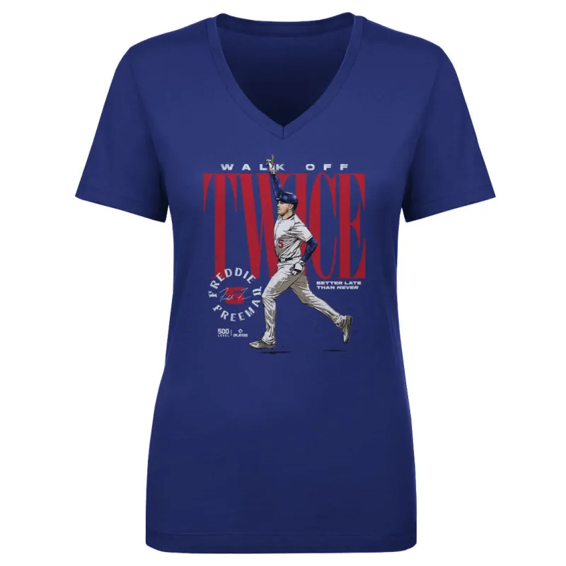 Freddie Freeman Los Angeles D Walk Off Twice WHT made by 500 Level