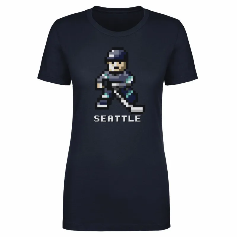 Seattle Hockey 8-bit WHT made by 500 Level