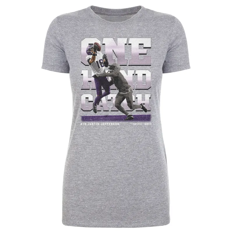 Justin Jefferson Minnesota One Hand Catch WHT sold by 500 Level