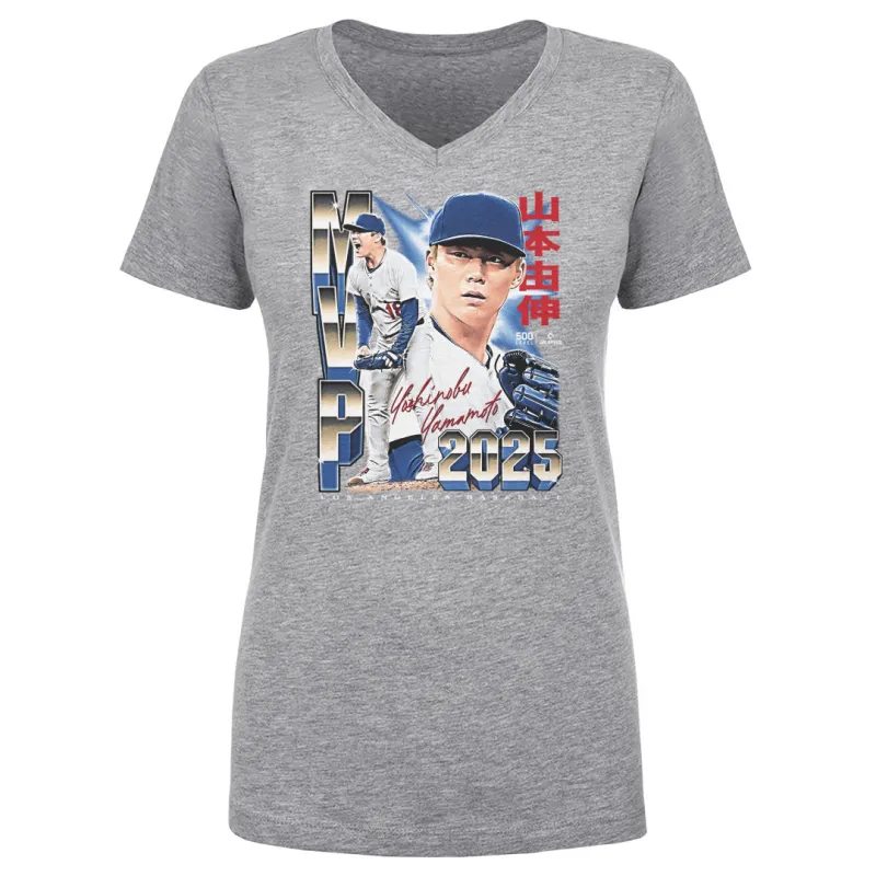 Yoshinobu Yamamoto Los Angeles D 2025 Champs MVP WHT sold by 500 Level