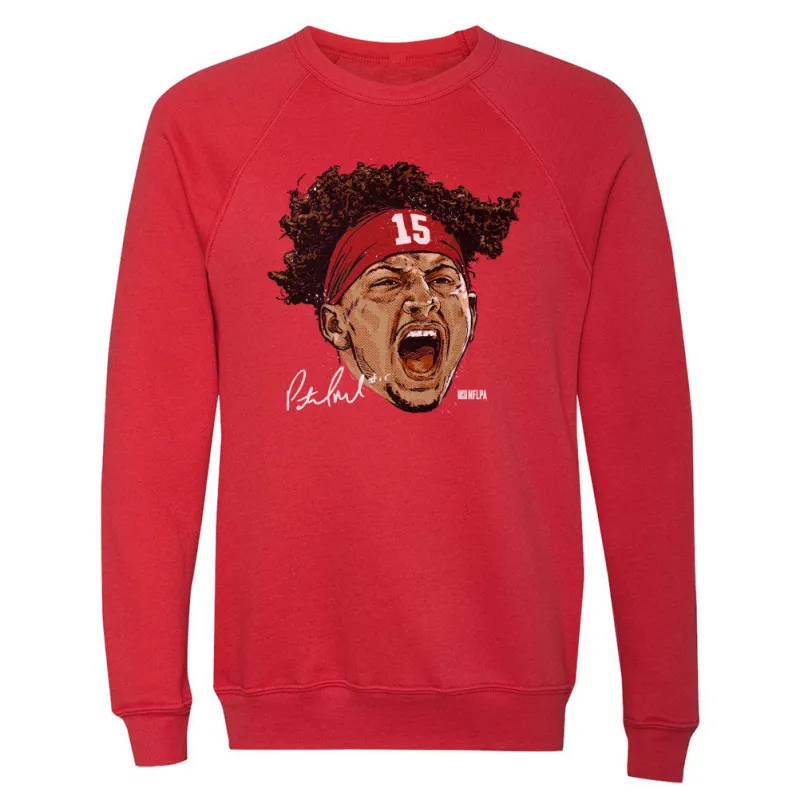 Patrick Mahomes Scream WHT sold by 500 Level