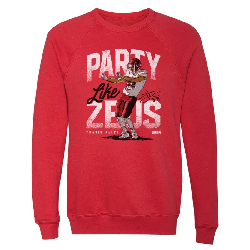 Travis Kelce Zeus Party WHT sold by 500 Level