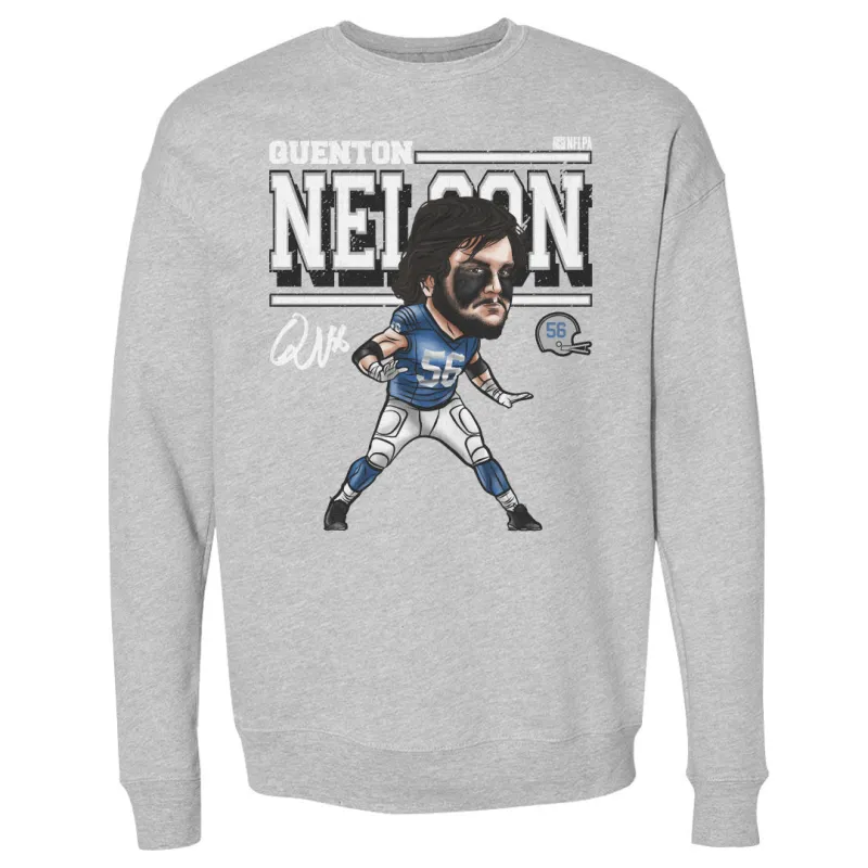 Quenton Nelson Cartoon WHT sold by 500 Level