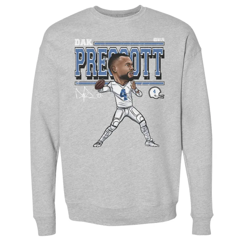 Dak Prescott Cartoon WHT sold by 500 Level