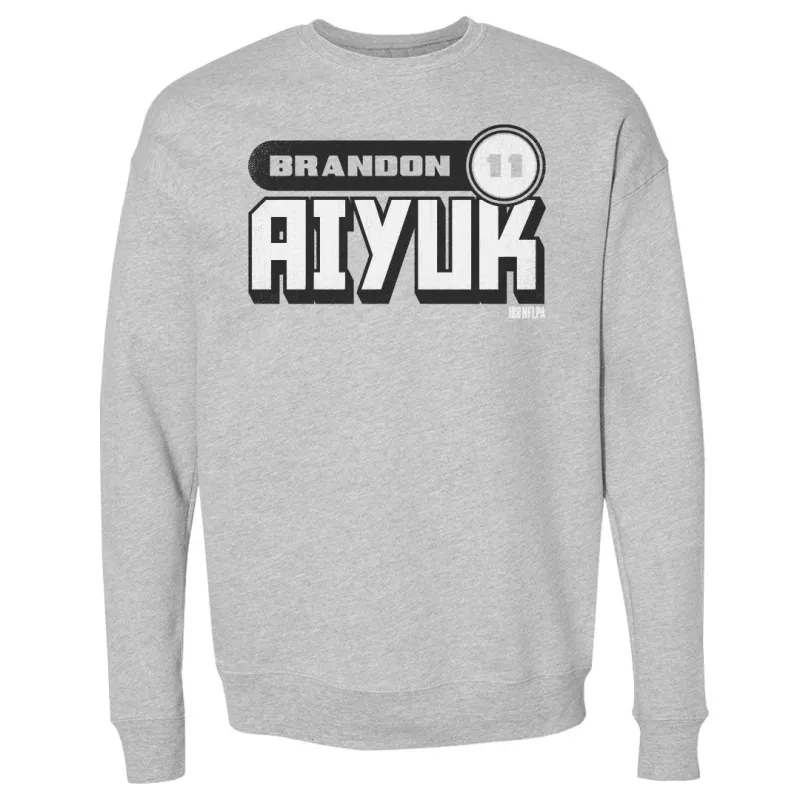 Brandon Aiyuk Retro Font WHT sold by 500 Level