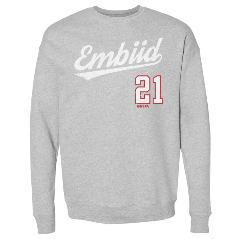 Joel Embiid Script W WHT sold by 500 Level