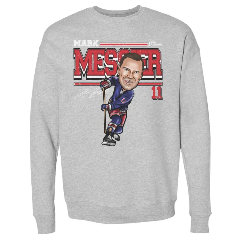 Mark Messier New York R Cartoon WHT sold by 500 Level
