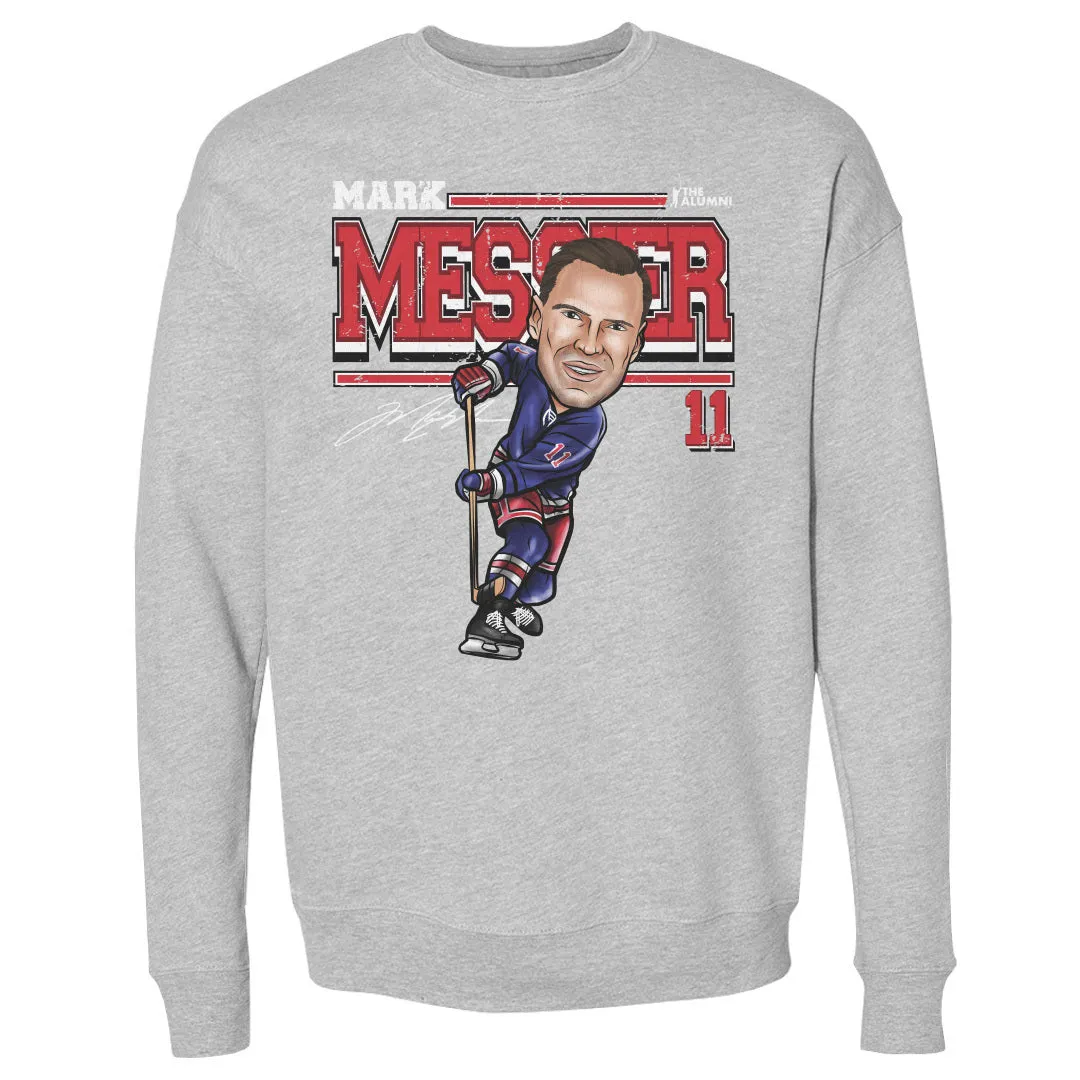 Mark Messier New York R Cartoon WHT sold by 500 Level
