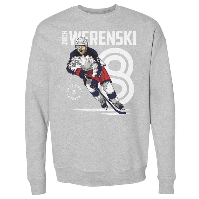 Zach Werenski Columbus Inline WHT sold by 500 Level