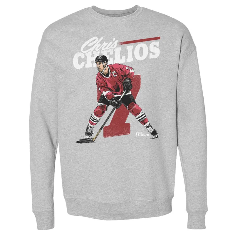 Chris Chelios Chicago Retro WHT sold by 500 Level