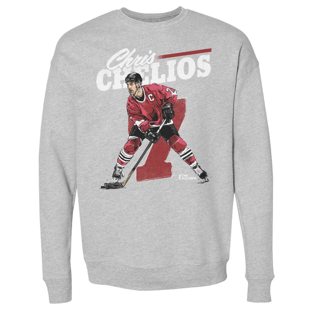 Chris Chelios Chicago Retro WHT sold by 500 Level