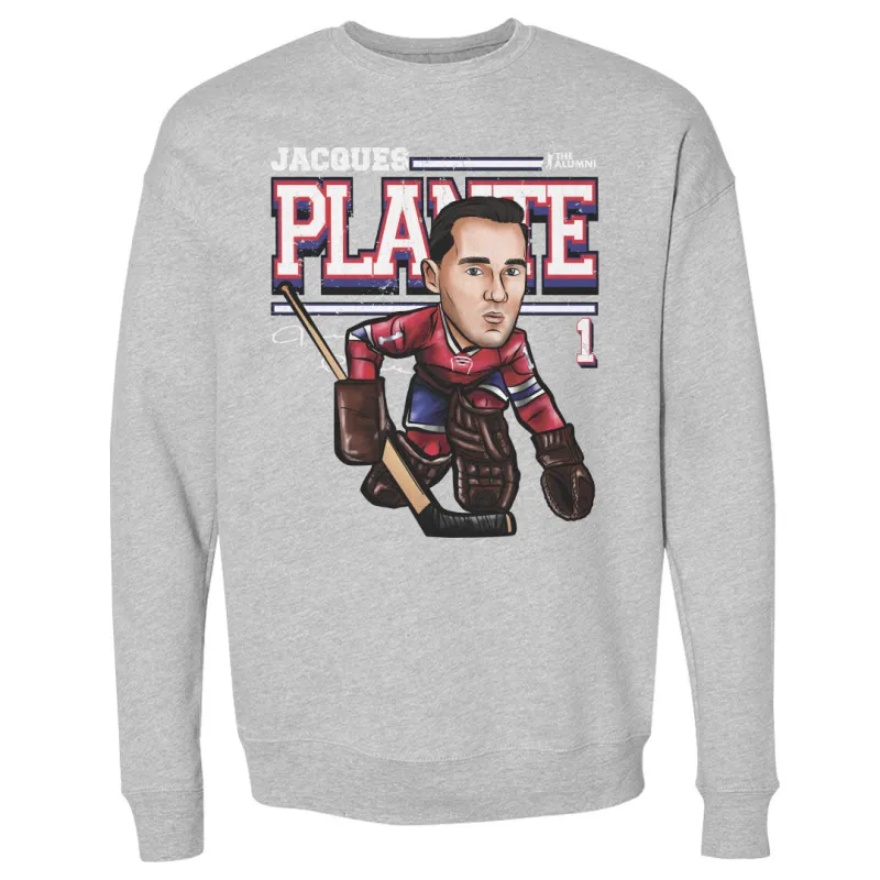 Jacques Plante Montreal Cartoon WHT sold by 500 Level
