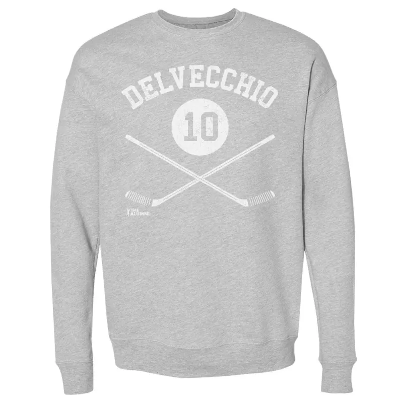 Alex Delvecchio Detroit 10 Sticks WHT sold by 500 Level