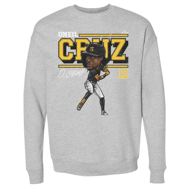 Oneil Cruz Pittsburgh Cartoon WHT sold by 500 Level