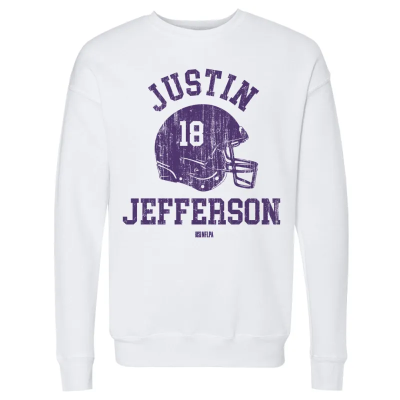 Justin Jefferson Minnesota Helmet Font sold by 500 Level