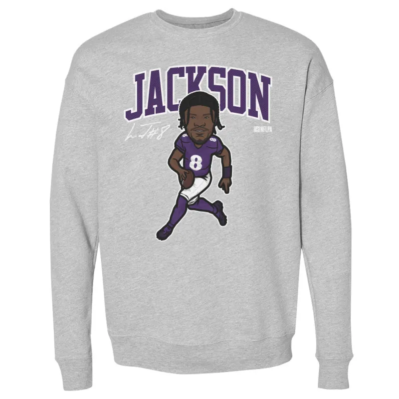 Lamar Jackson Baltimore Toon WHT sold by 500 Level