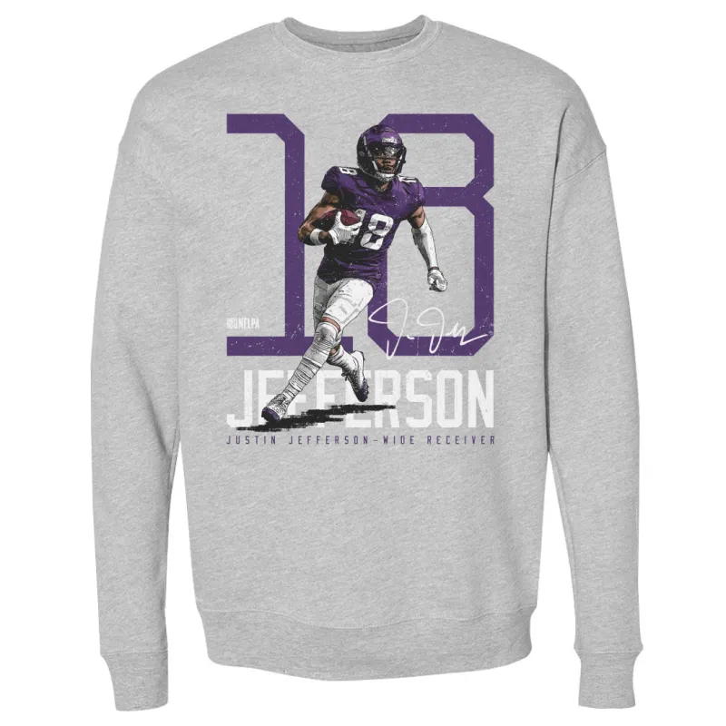 Justin Jefferson Minnesota Bold Number WHT sold by 500 Level
