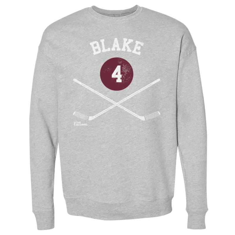 Rob Blake Colorado 4 Sticks WHT sold by 500 Level