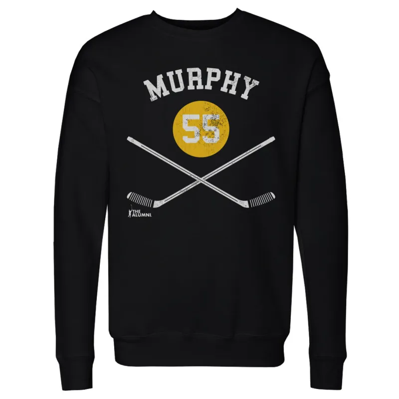 Larry Murphy Pittsburgh 55 Sticks WHT sold by 500 Level