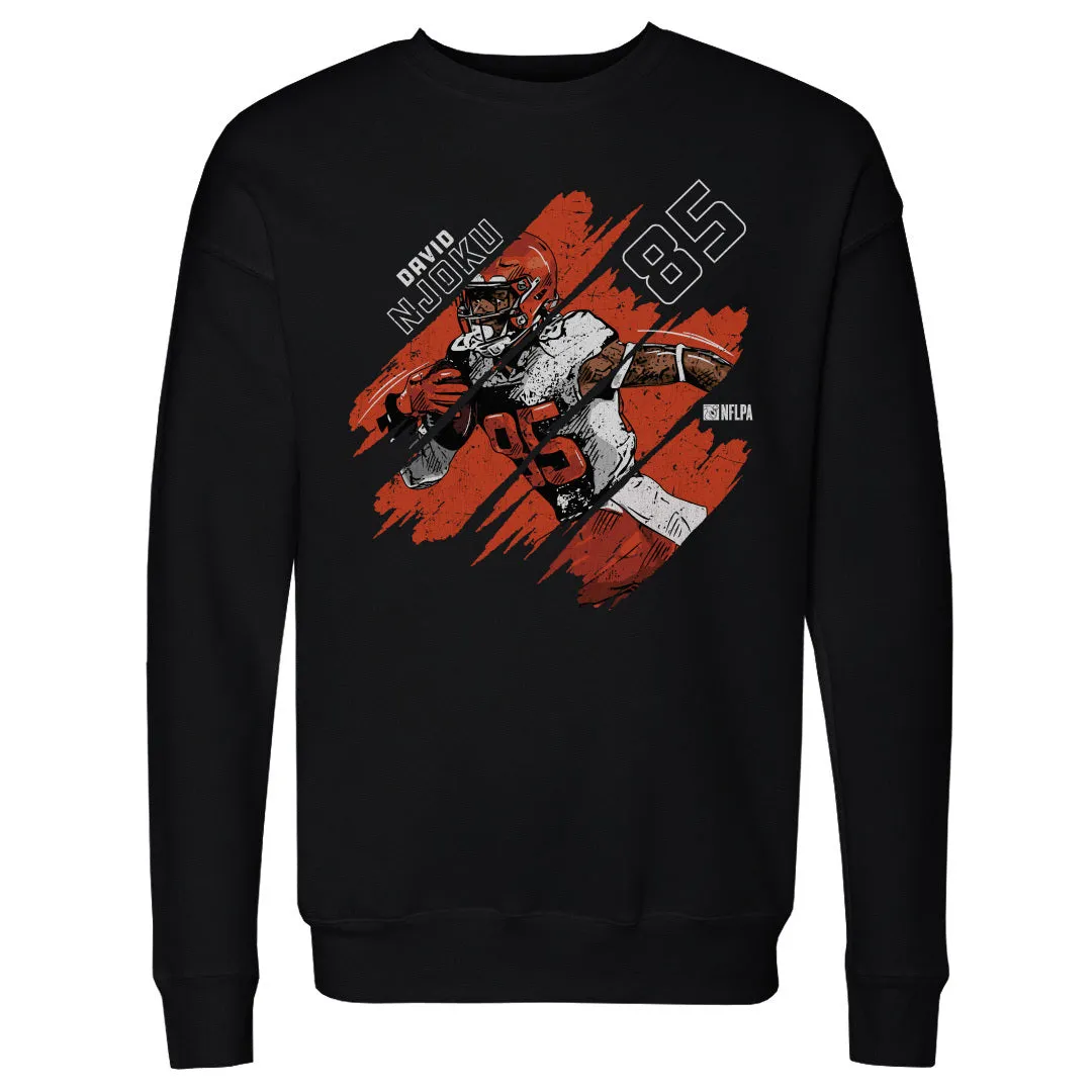 David Njoku Cleveland Stripes WHT sold by 500 Level