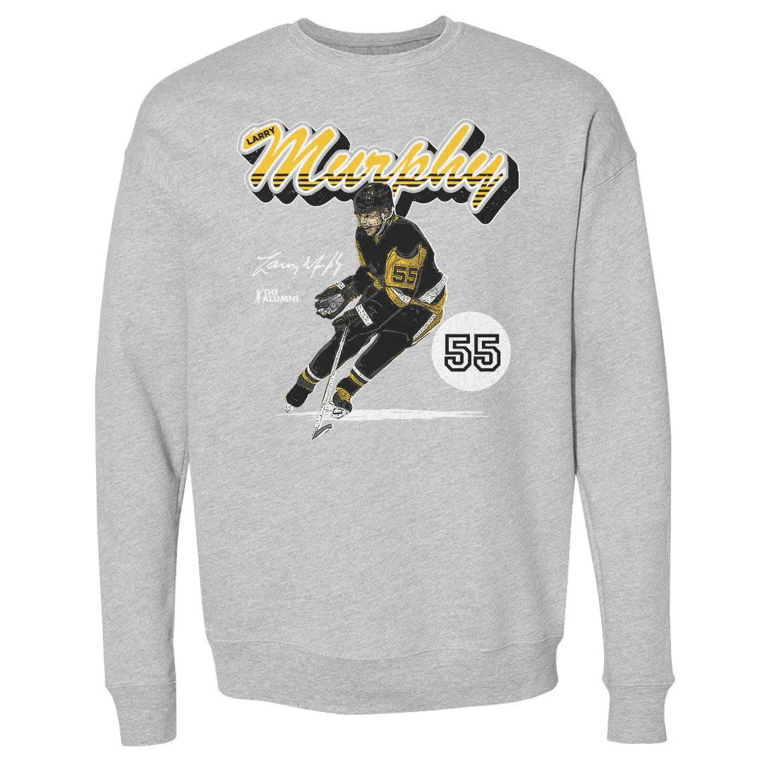 Larry Murphy Pittsburgh Retro Script WHT sold by 500 Level