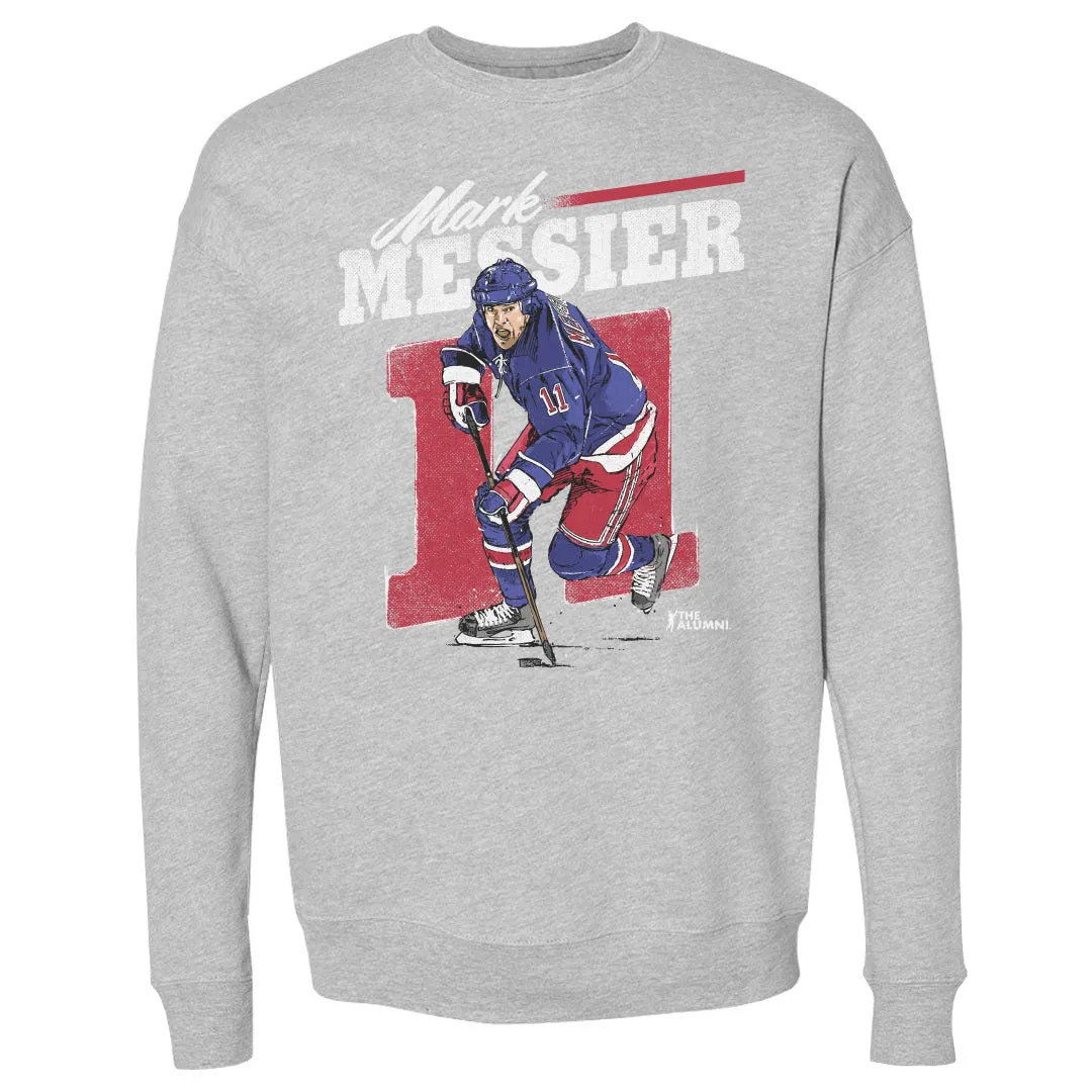 Mark Messier New York R Retro WHT sold by 500 Level