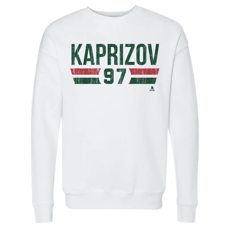 Kirill Kaprizov Minnesota Font sold by 500 Level
