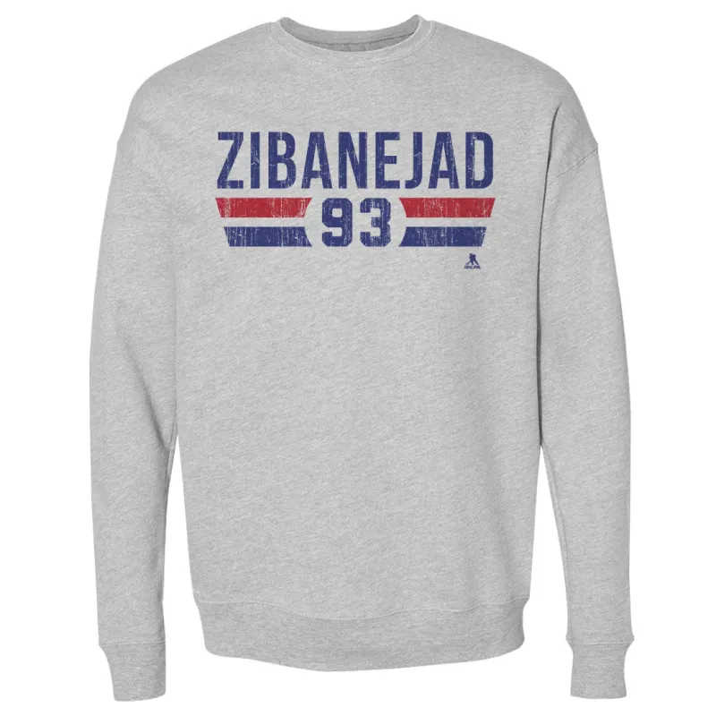 Mika Zibanejad New York R Font sold by 500 Level