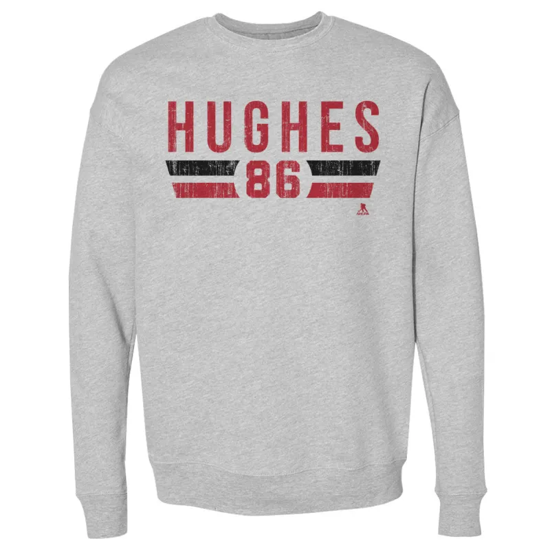 Jack Hughes New Jersey Font sold by 500 Level